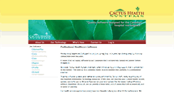 Desktop Screenshot of cactushealth.com